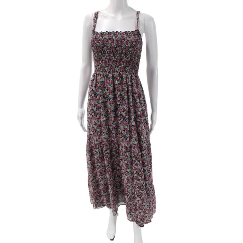 Dynamite Women Maxi Dress Multicolor Square Neck Sleeveless Polyester Size S